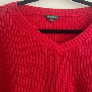 Wild Fable red sweater size M